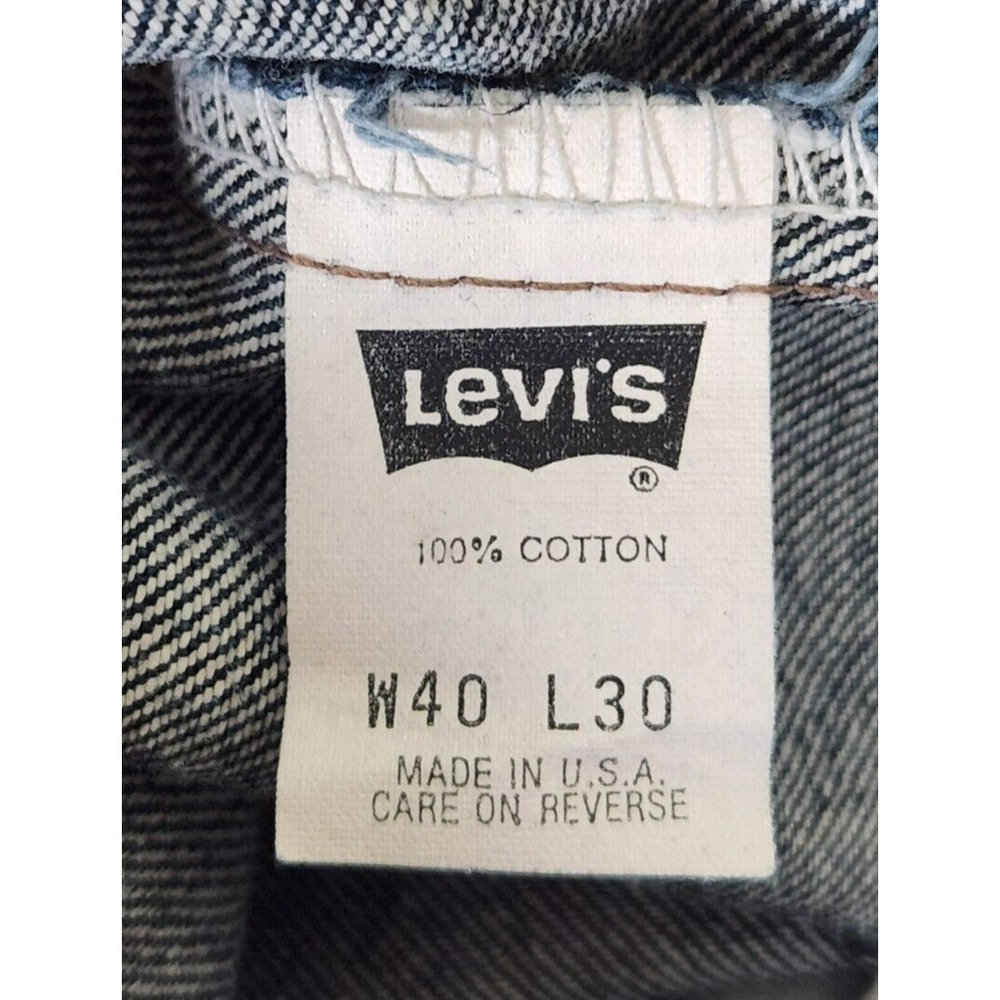 Vintage 90s Levi's 505 Straight Jeans Men's 40x30* Blue Denim Made in USA - Picture 3 of 14